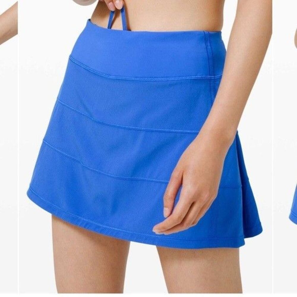 Lululemon Size 10 Tall RARE Pace Rival Skirt 15" Wild Bluebell Tennis Athletic